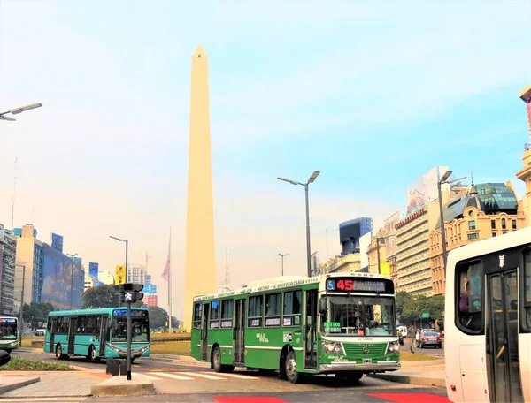 Autocarros Julho Buenos Aires Argentina — Fotografia de Stock