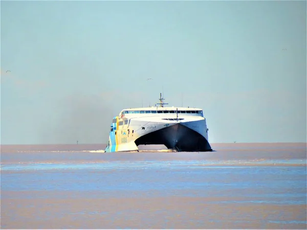 Buenos Aires Argentina Vista Nave Ferry — Foto de Stock