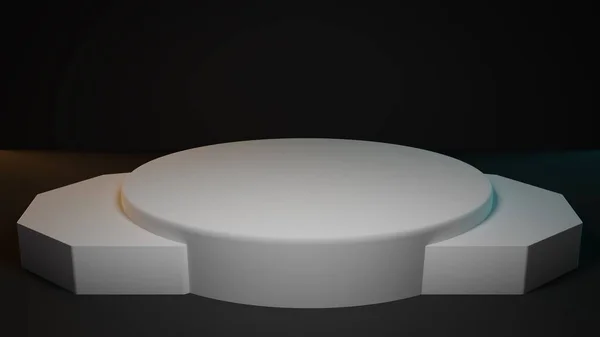 3D karışık stil şekilleri Kaide sunumlar bir stüdyoda, minimalist tarzı profesyonel zemin için.