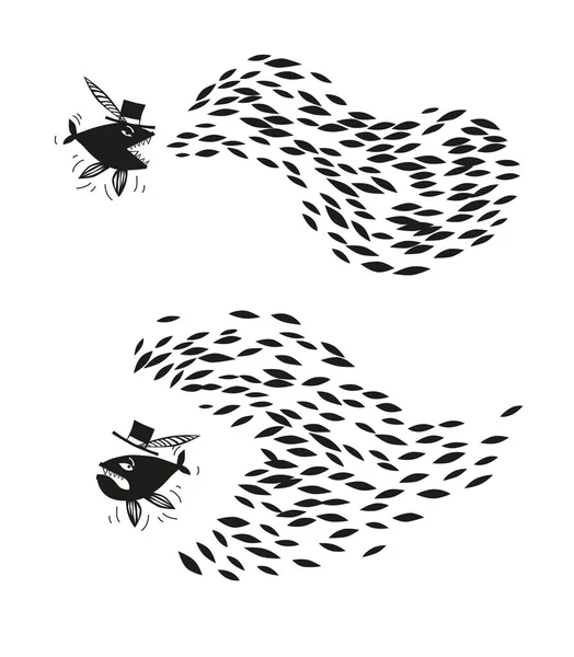 Büyük balık ve küçük balık. Birlikte biz kazanacağız sadece birlikte, güçlüyüz!