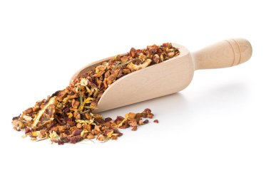 Portakal ve çilek ile kurutulmuş meyve çay infüzyon yığını