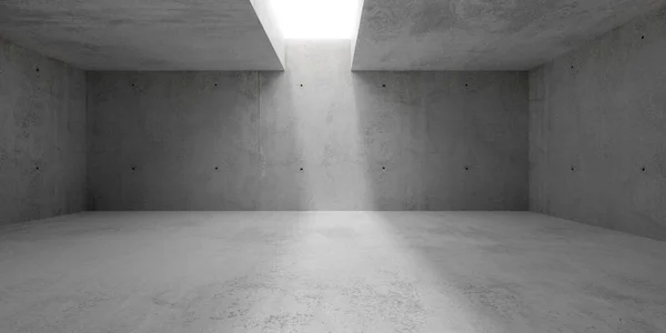 Abstrait Vide Moderne Salle Couloir Murs Béton Avec Lumière Ouverture — Photo