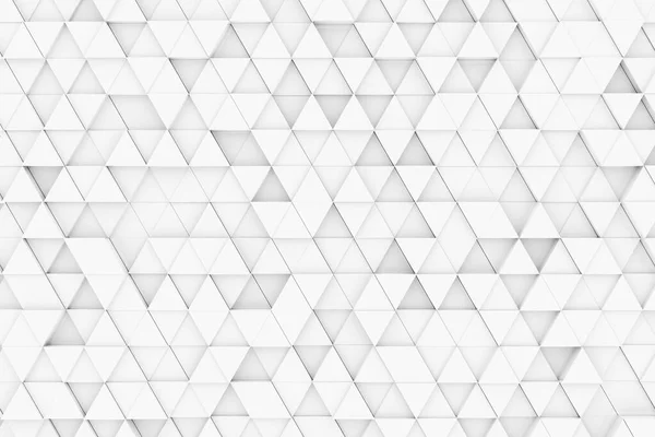 Random Shifted White Triangle Geometrical Pattern Background Soft Shadows Minimal — Stock Photo, Image