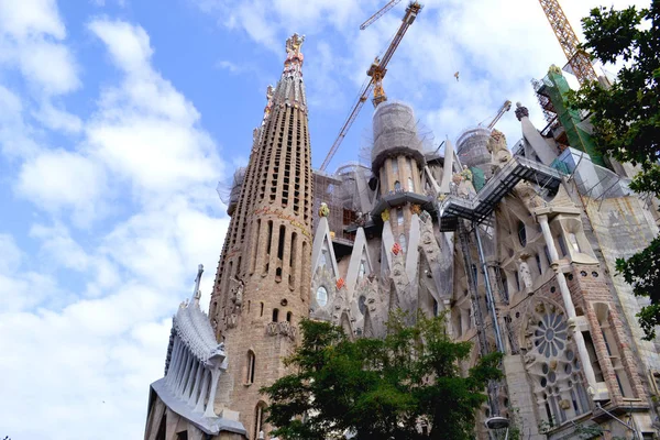 Sagrada Familia Vnější Nové Fasádní — Stock fotografie