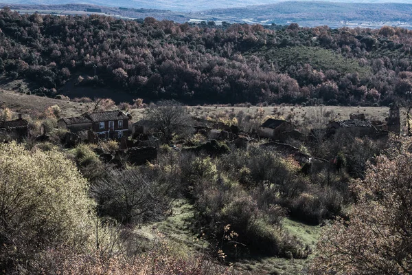 Ville Abandonnée Ruines Dans Une Montagne Espagne — Photo