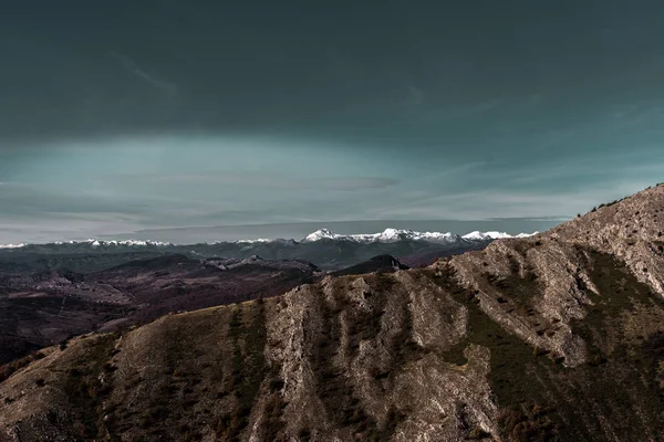 Montañas Nevadas Encabezan Día Soleado España — Foto de Stock