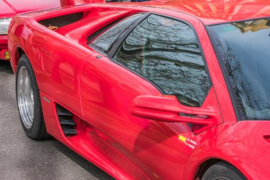 Valladolid, İspanya - 3 Mart 2019: Veteran araçlar Toplantı