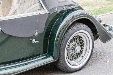 Valladolid, İspanya - 3 Mart 2019: Veteran araçlar Toplantı