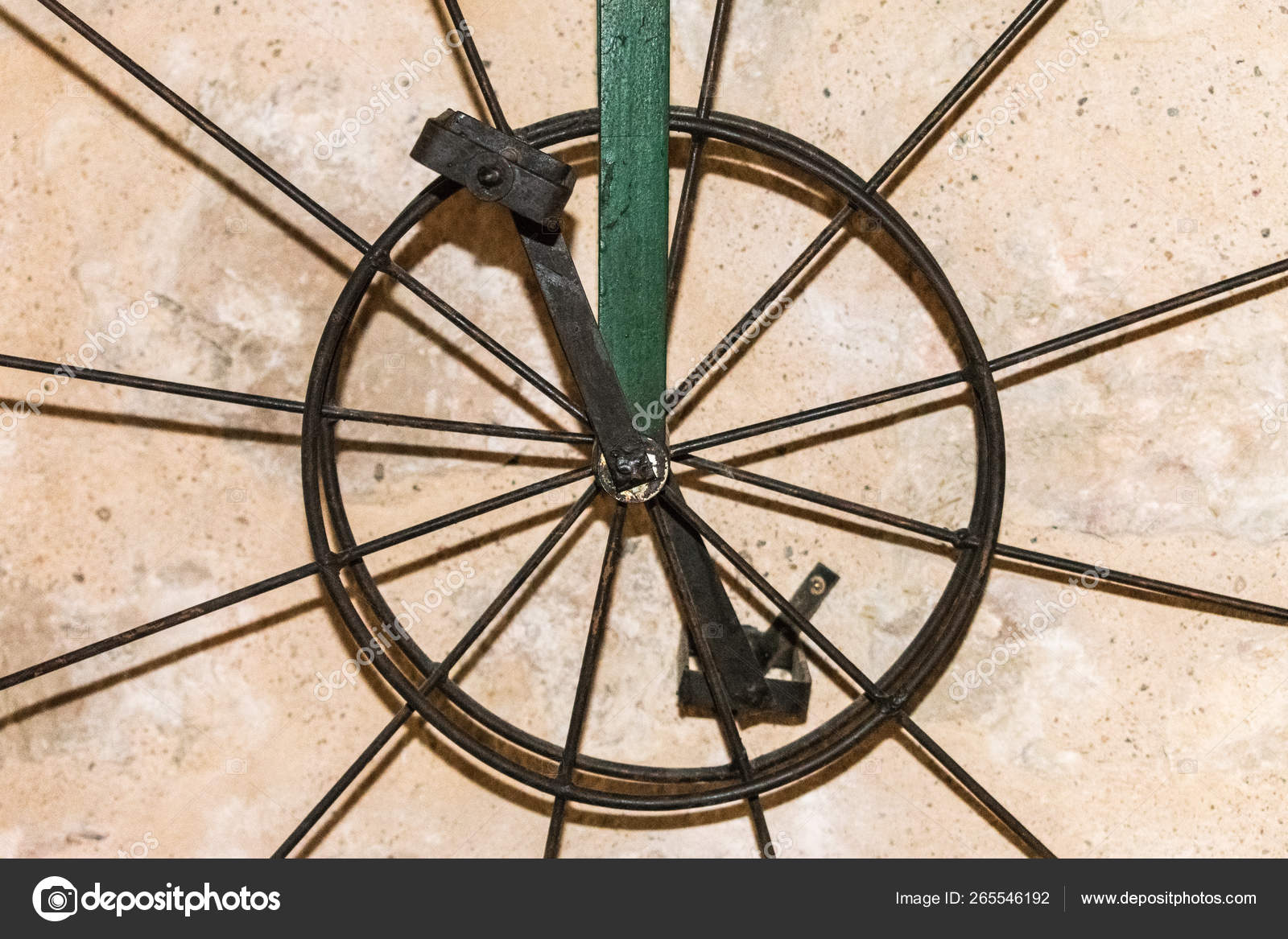bicycle with pedals on front wheel