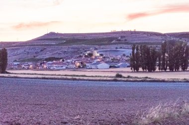 Panoramik ortaçağ köyü