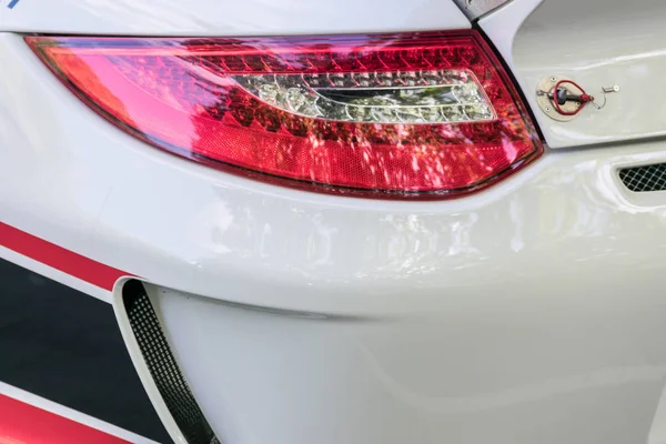 Rally auto achterkoplamp detail — Stockfoto