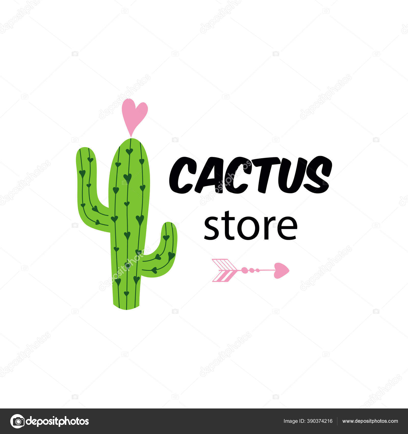 Bonito padrão perfeito com cactos em estilo cartoon para imprimir cacto  verde com flores brilhantes