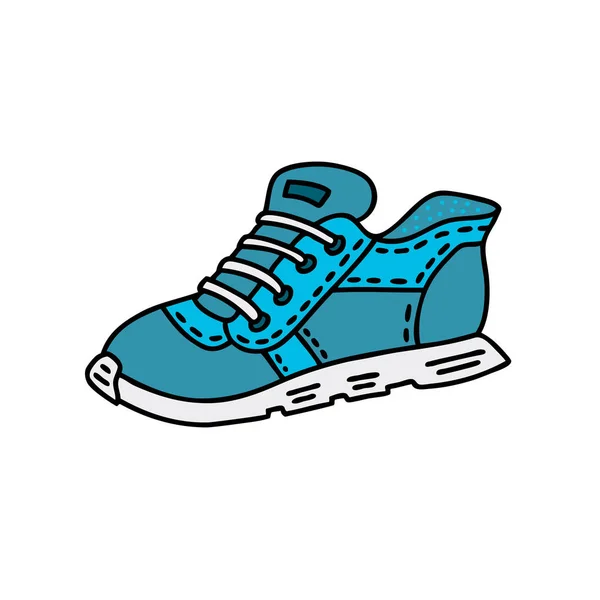 Sapatos Esportivos Desenhados Mão Ilustração Doodle Vetor Pode Ser Usada —  Vetores de Stock