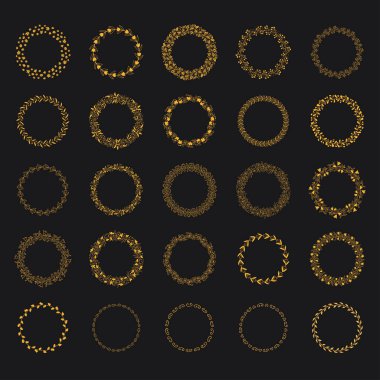 El çizilmiş çiçek doodle çerçeveleri büyük koleksiyonu