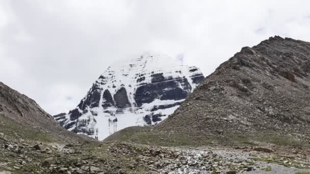 Posvátná hora Kailás Himaláje oblast Tibetu — Stock video