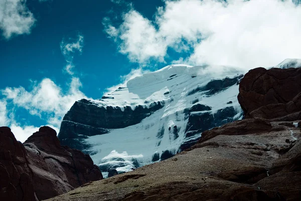 Posvátná hora Kailás Himaláje v rozsahu Tibetu Kailás yatra — Stock fotografie