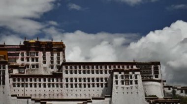 Potala Sarayı zaman atlamalı. Dalai lama yer. Lhasa, Tibet