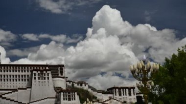 Potala Sarayı zaman atlamalı. Dalai lama yer. Lhasa, Tibet