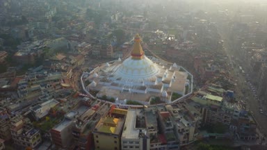 Stupa Bodhnath Katmandu, Nepal - 26 Ekim 2017