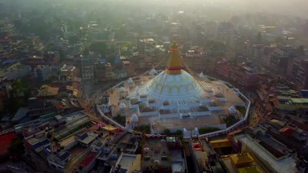 Stupa Bodhnath Kathmandu, Νεπάλ - 26 Οκτωβρίου 2017 — Αρχείο Βίντεο
