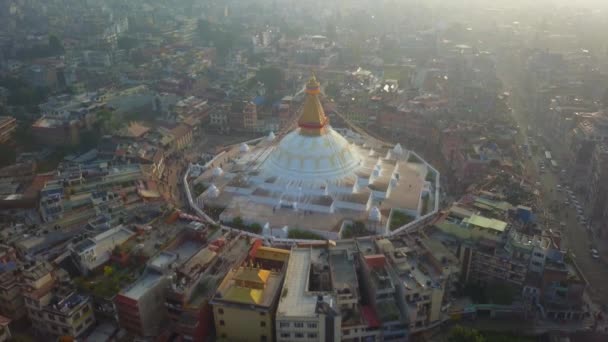 Stupa Bodhnath Katmandu, Nepal - 26 października 2017 — Wideo stockowe