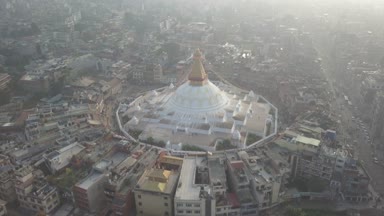 Stupa Bodhnath Katmandu, Nepal - 26 Ekim 2017
