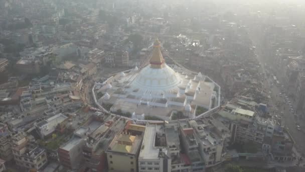 Stupa Bodhnath加德满都- 2017年10月26日 — 图库视频影像