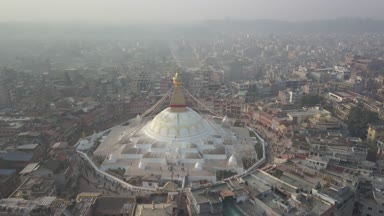 Stupa Bodhnath Katmandu, Nepal - 26 Ekim 2017
