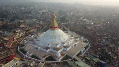 Stupa Bodhnath Katmandu, Nepal - 26 Ekim 2017
