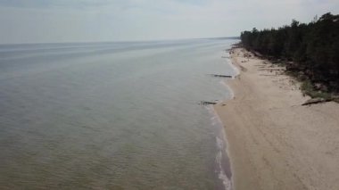 Cape Kolka, Baltık Denizi, Letonya hava görünümünü