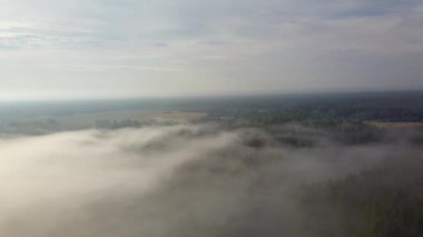 Sabah sis Jurkalne, Letonya hava görünümünü. Yaz görünümü