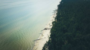 Cape Kolka, Baltık Denizi, Letonya hava görünümünü