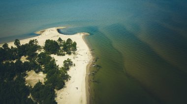 Cape Kolka, Baltık Denizi, Letonya hava görünümünü