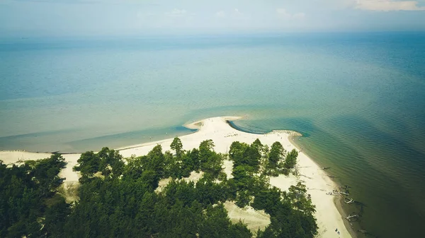 Cape Kolka, Baltık Denizi, Letonya hava görünümünü