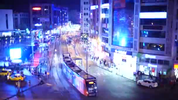 Antalya, Turquía - 17 de agosto de 2018: Vídeo de luces de ciudad nocturna. Antalya, Turquía, 17 de agosto de 2018 — Vídeos de Stock