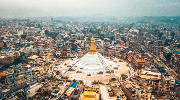 Stupa Bodhnath Kathmandu, Nepal - 12 de outubro de 2018 — Fotografia de Stock