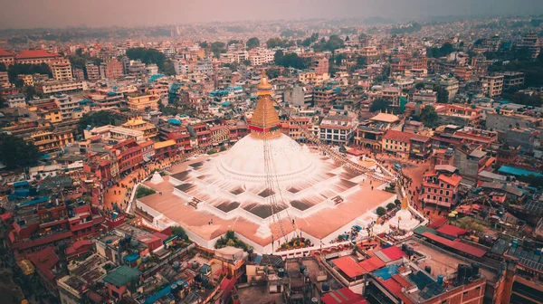 Stupa Bodhnath Katmandu, Nepal - 12 października 2018 r. — Zdjęcie stockowe