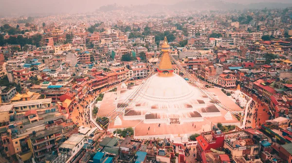 Sztúpa Bodhnath Kathmandu, Nepál - 2018. október 12. — Stock Fotó
