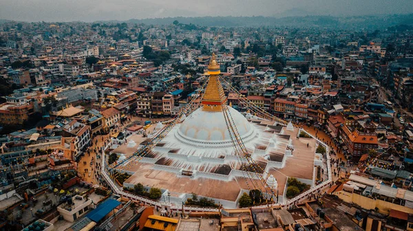 Sztúpa Bodhnath Kathmandu, Nepál - 2018. október 12. — Stock Fotó