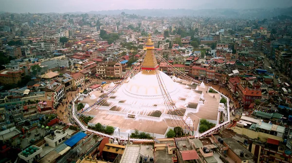 Świątynia buddyjska Stupa Bodhnath Katmandu, Nepal 12 października 2018 r. — Zdjęcie stockowe