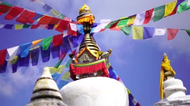 Himalaya dağlarındaki Stupa Namobuddha, Annapurna bölgesi, Nepal