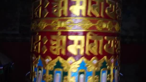 Buddhistiska mantran för bön Tibet sanskrit — Stockvideo