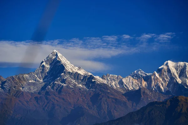 Machapuchare Bergfischschwanz im Himalaya-Gebirge Nepal — Stockfoto