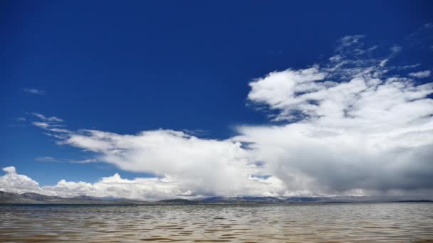 Horské jezero Manasarovar Himalájí Tibetu — Stock video