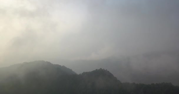 Région Annapurna Lever Soleil Dessus Montagne Dans Vallée Himalaya Montagnes — Video