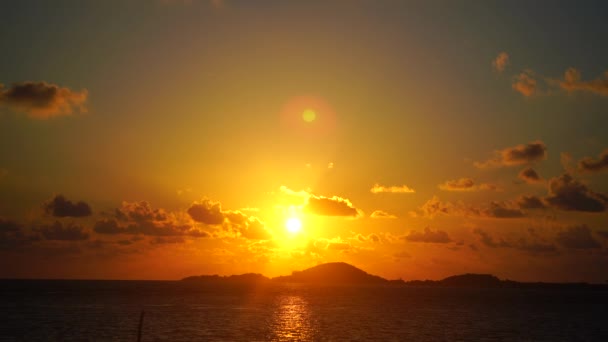 Sunrise at a tropical beach — Stock Video