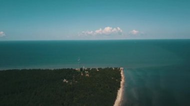 Cape Kolka, Baltık Denizi, Letonya hava görünümünü