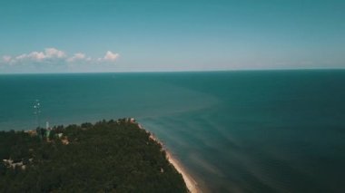 Cape Kolka, Baltık Denizi, Letonya hava görünümünü