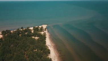 Cape Kolka, Baltık Denizi, Letonya hava görünümünü