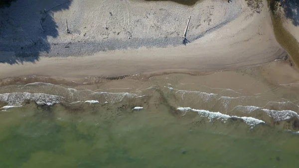 Luftaufnahme der Küste Jurkalne Ostsee Lettland — Stockfoto